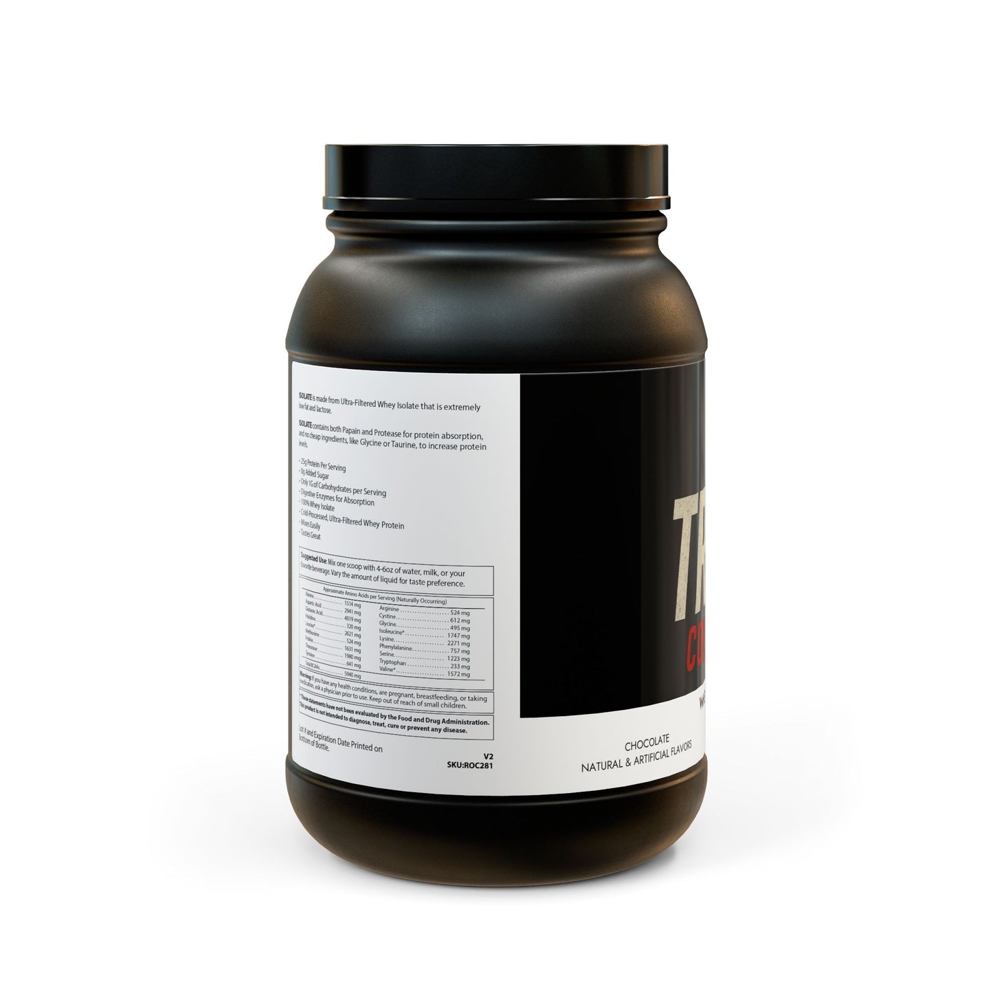 Whey Isolate Protein Supplement (907g, 2lb)
