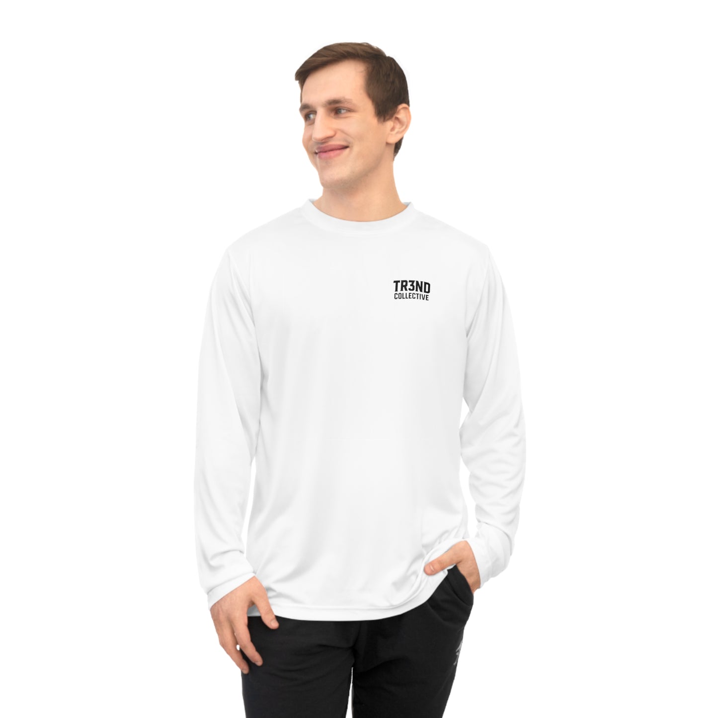 TC WHITE Unisex Performance Long Sleeve Shirt - Ideal for Fitness & Active Lifestyle