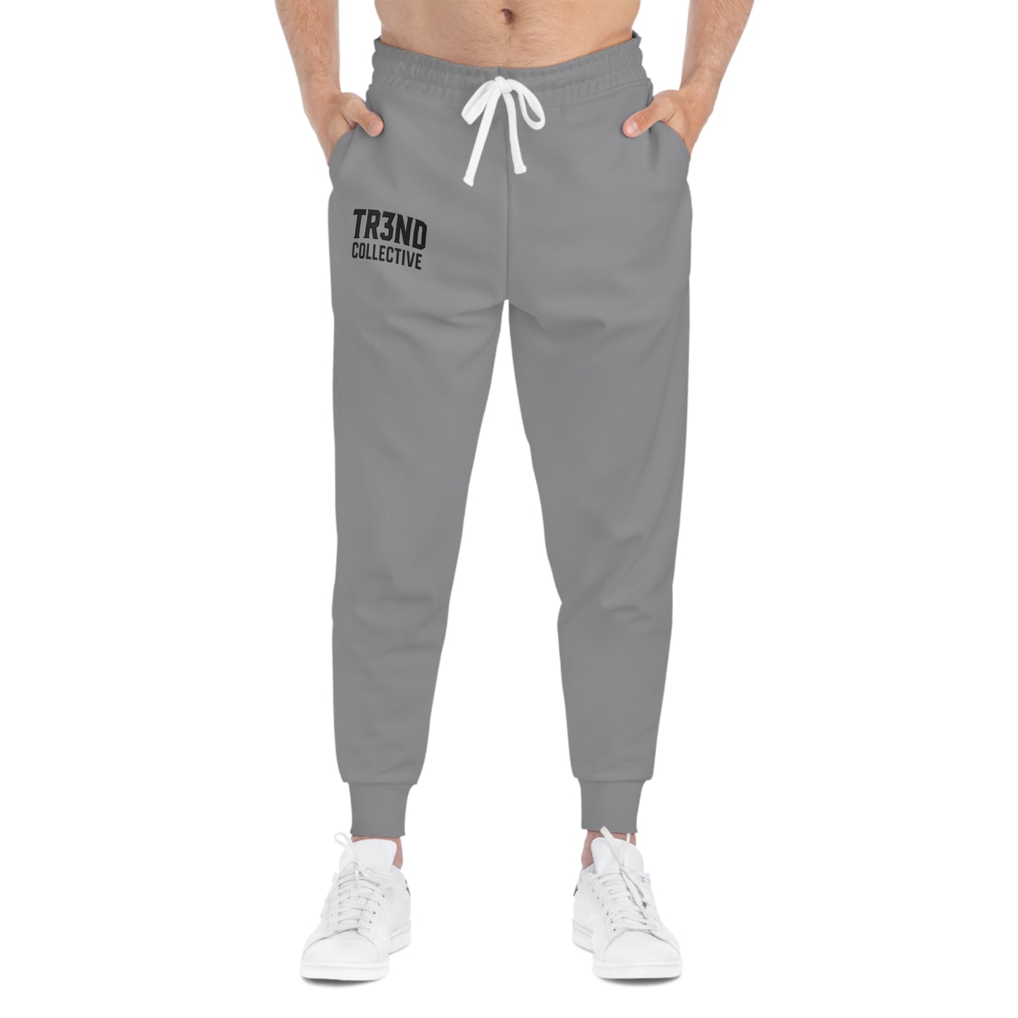 TC LOGO GREY Athletic Joggers (AOP)