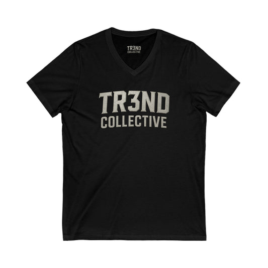 TC WOMENS BLUE LOGO Unisex Jersey Short Sleeve V-Neck Tee