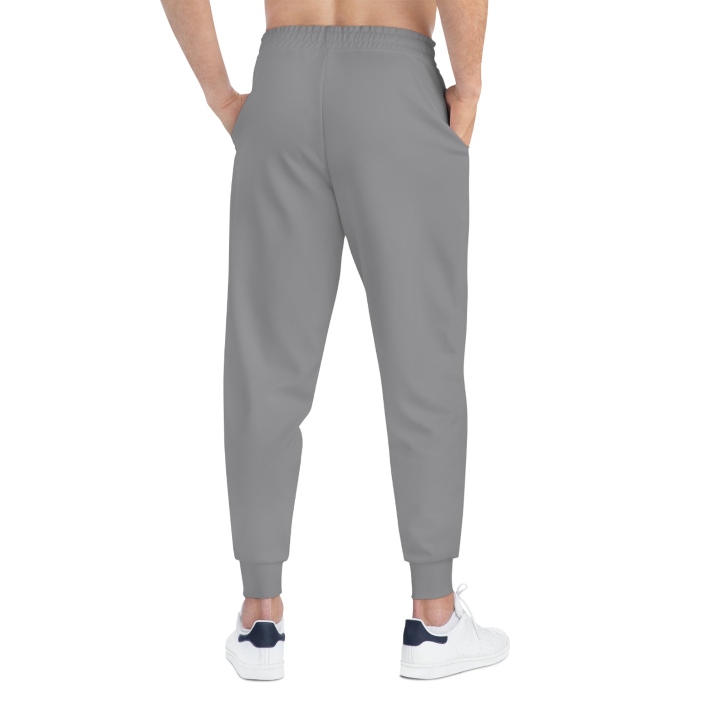 TC LOGO GREY Athletic Joggers (AOP)