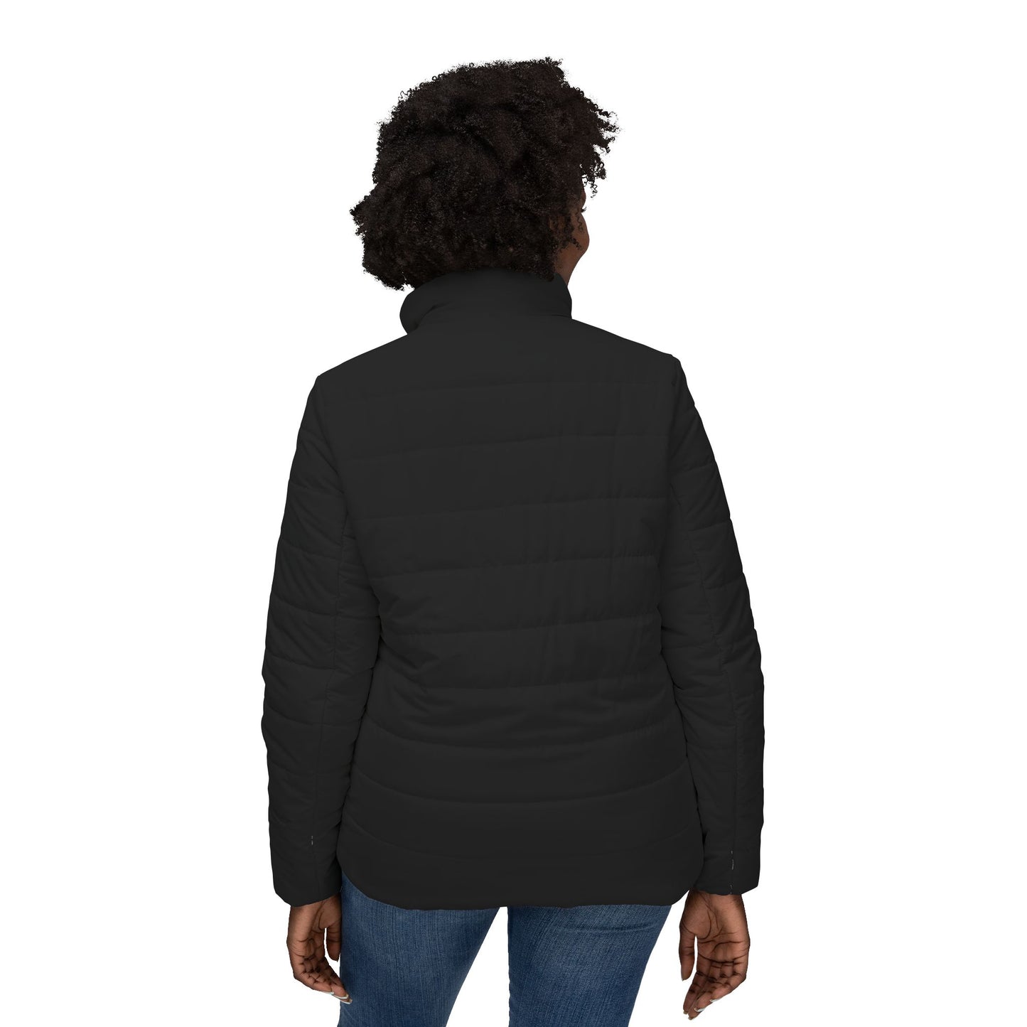 TC WORD LOGO Women’s Puffer Jacket (AOP)
